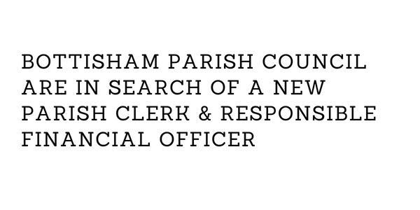 New Parish Clerk & Responsible Financial Officer Clerk Wanted